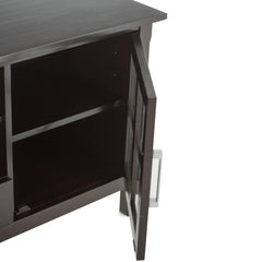 Eden 60 inch Wide Solid Wood TV Stand in Hickory Brown For TVs up to 65 inches