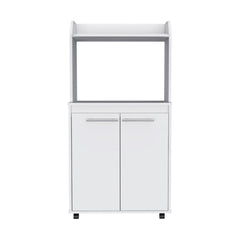 Museum 1-Shelf 2-Door Kitchen Pantry White