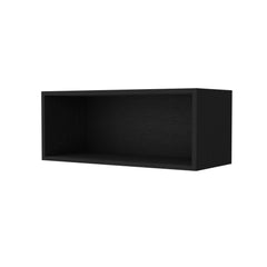 Wenge Rock Wall Cabinet with Open Storage