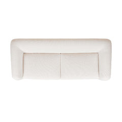 Vista 90.5" Sherpa Sofa, Ivory White Boucle