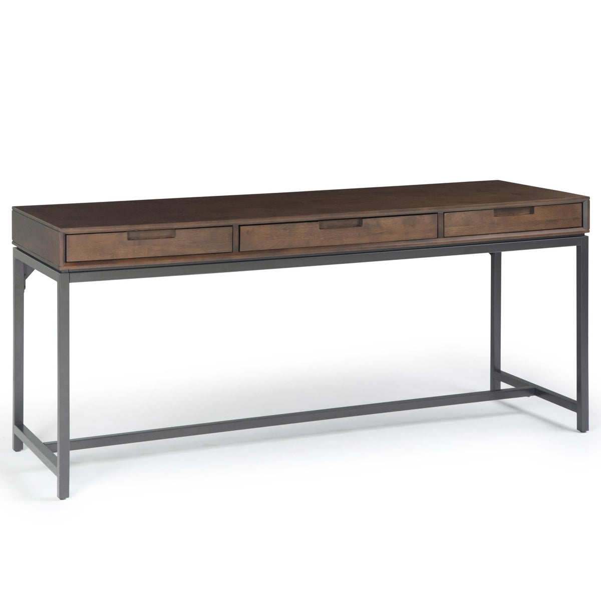 Sanctuary - Mid Century Wide Desk - Walnut Brown