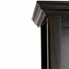 Atlas 30 inch Solid Wood 5 Shelf Bookcase in Hickory Brown