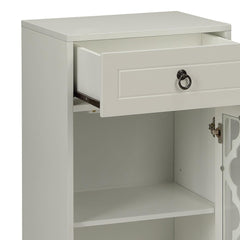 Celestia White Finish Accent Table