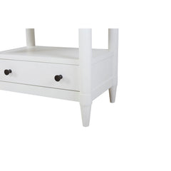 Cosmos Nightstand White Finish With 2 Drawers