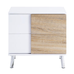 Eden White High Gloss Finish End Table