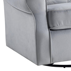 Infinity Gray Fabric Glider Chair with Swivel
