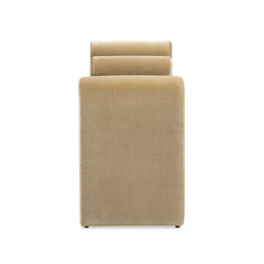 Avalon 60.5" Arched Arm Bench with Bolster Pillows, Camel Brown Beige Performance Velvet