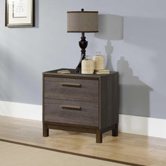 Ares Contemporary Style Night Stand, Antique Gray