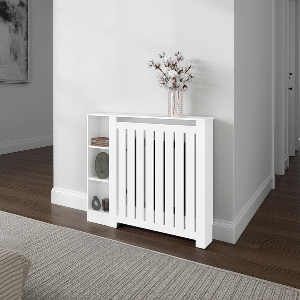 Camelot Cover Cabinet, 3 Shelves, White