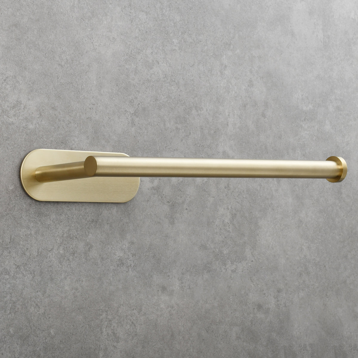 Stainless Steel Towel Holder Adhesive Lengthen Toilet Paper Holder for 2 Roll Papers, Brushed Gold