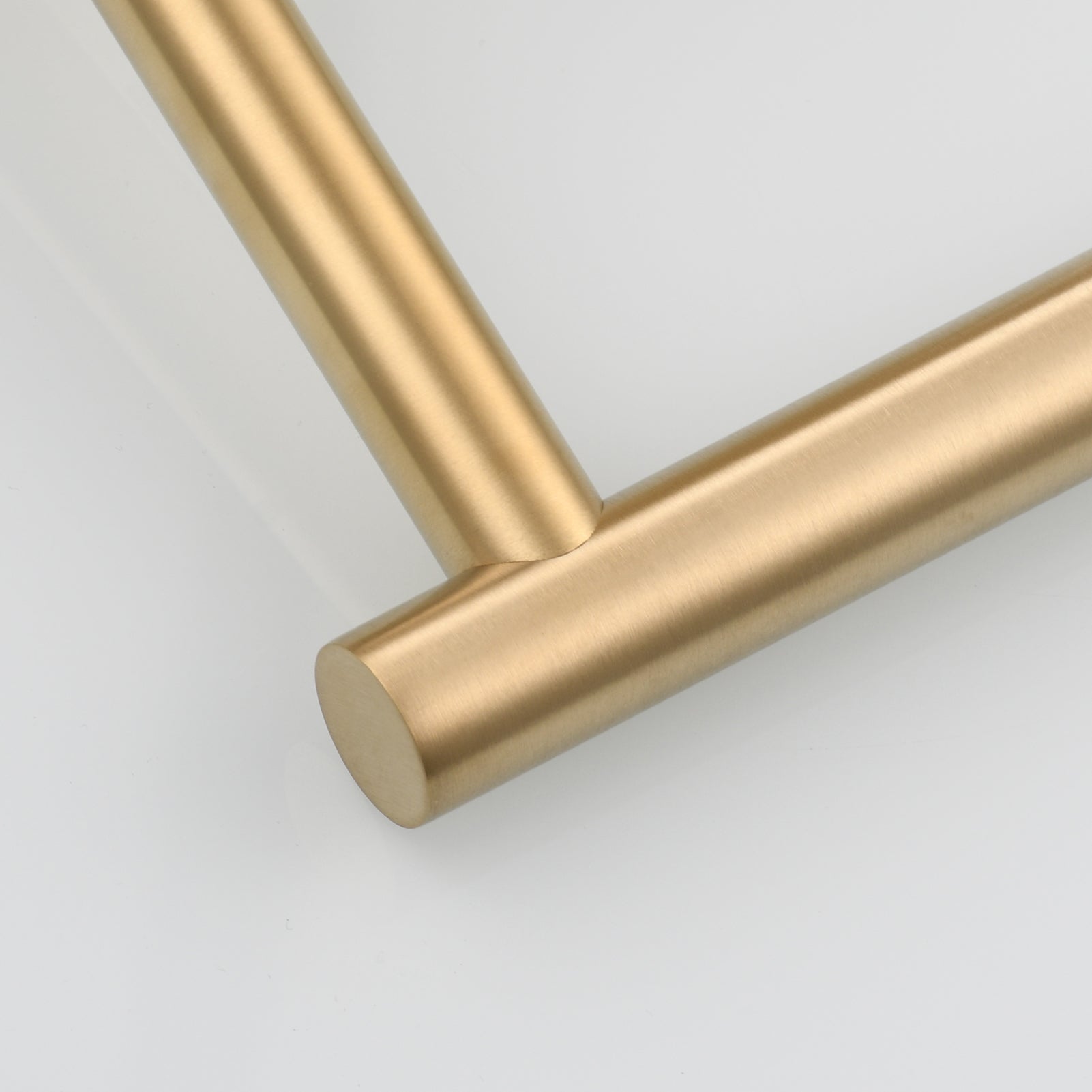 Stainless Steel Towel Holder Adhesive Lengthen Toilet Paper Holder for 2 Roll Papers, Brushed Gold