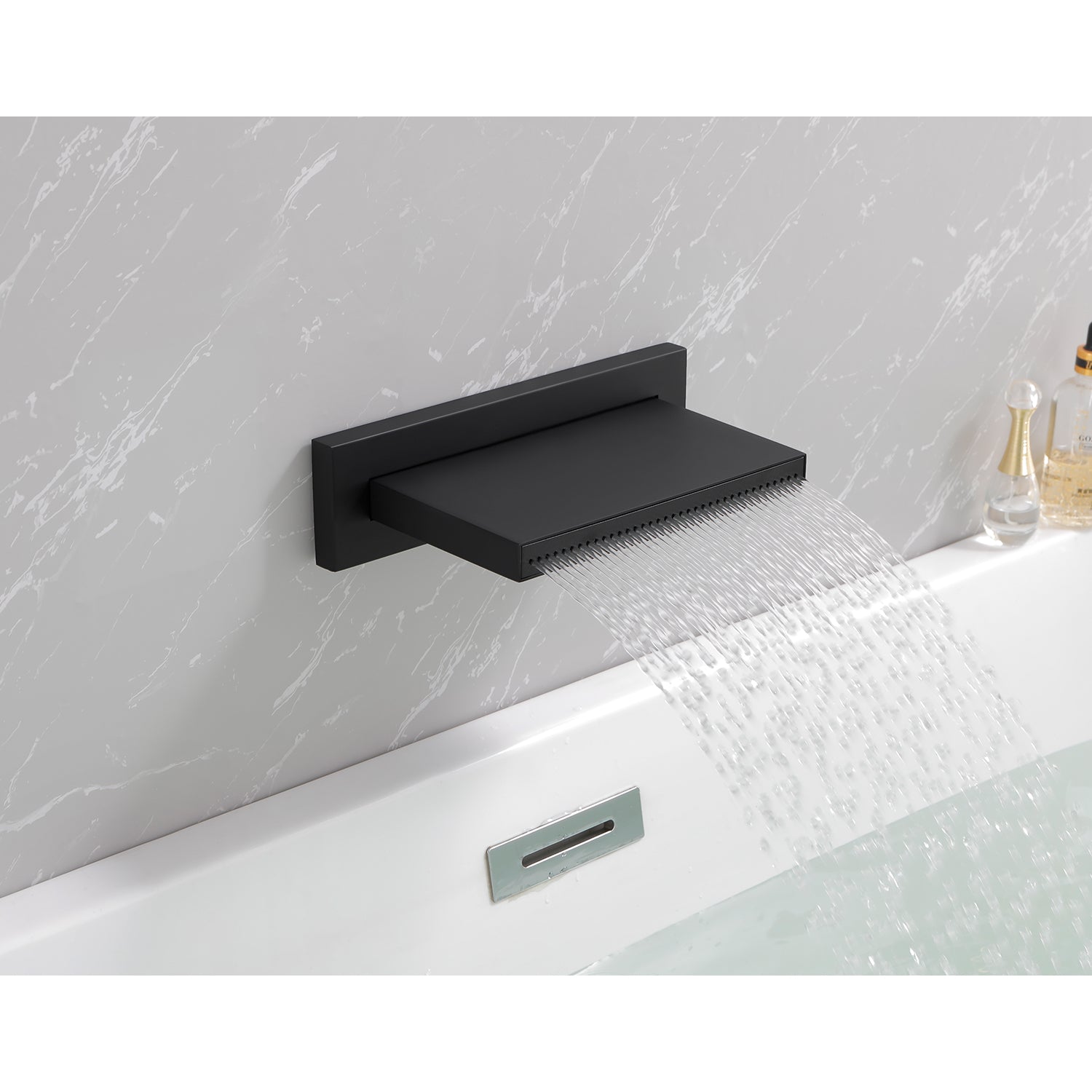Shower Waterfall Tub Faucet Wall Mount Tub Filler Spout For Bathroom sink Multiple Uses High Flow Bathtub shower Cascade Waterfall