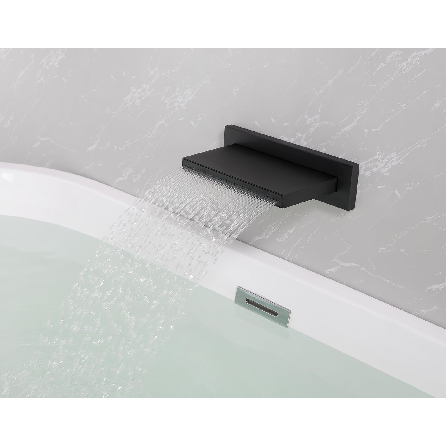 Shower Waterfall Tub Faucet Wall Mount Tub Filler Spout For Bathroom sink Multiple Uses High Flow Bathtub shower Cascade Waterfall