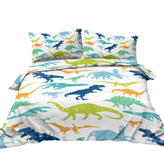 3Pcs Dinosaur Ultra Soft Bedding Set Duvet Cover Set for Comforter Gift Twin