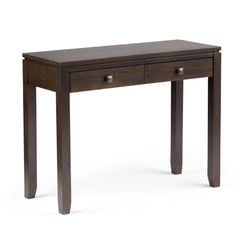 Gallery 38 inch Wide Solid Wood Console Sofa Table in Mahogany Brown