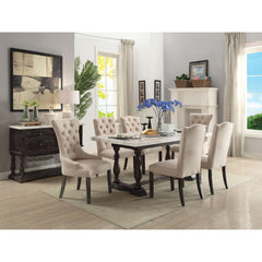 Quasar and Weathered Espresso Tufted Side Chair (Set of 2)