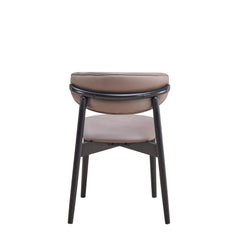 Pulsar Gray Polished Microfiber & Black Finish Side Chair (Set of 2)