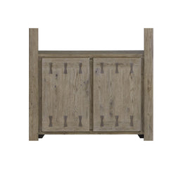 English Knotty Oak Bowtie Bookcase