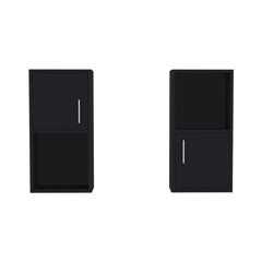 Nebula 2-Pc Wall-Mounted Bathroom Medicine Cabinet with Open and Closed Storage