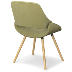 Exhibition - Bentwood Dining Chair - Acid Green / Light Brown