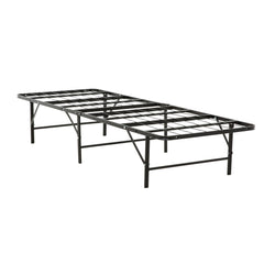 Metal Platform Bed Base - Twin-XL Size Mattress Foundation Bed Frame, Black