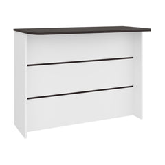Chronicle Kitchen Island with Spacious Countertop, Open Lower Shelves, Storage Cabinet and Versatile Multi-Use Design for Meal Preparation, Coffee Station Organization,