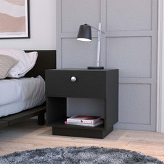 Wenge 1-Drawer Nightstand