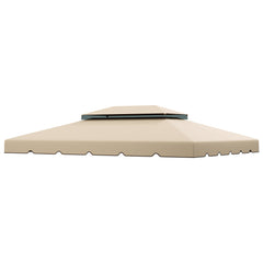 Model 84C-101 or 84C-144 13' x 10' Gazebo Replacement Canopy, Gazebo Top with Double Vented Roof (TOP ONLY), White