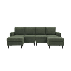 Pulsar Upholstered Modular Sectional with 2 Ottomans