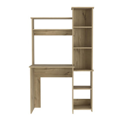 Valhalla Writintg Desk, Two Superior Shelves, Five Cubbies -Light Oak