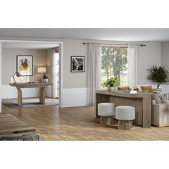 English Knotty Oak Entertainment Cole with Stools