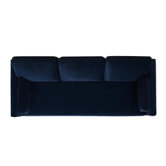 Revelation 84" Modern Farmhouse Sofa, Dark Navy Blue Performance Velvet