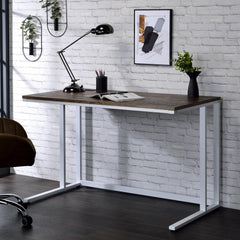Fable and White Writing Desk with USB Port