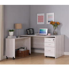 Camelot Century Mobile Desk, White Oak
