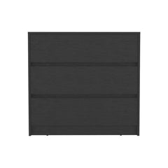 Dresser Maldus, Three drawers, Black Wengue Finish