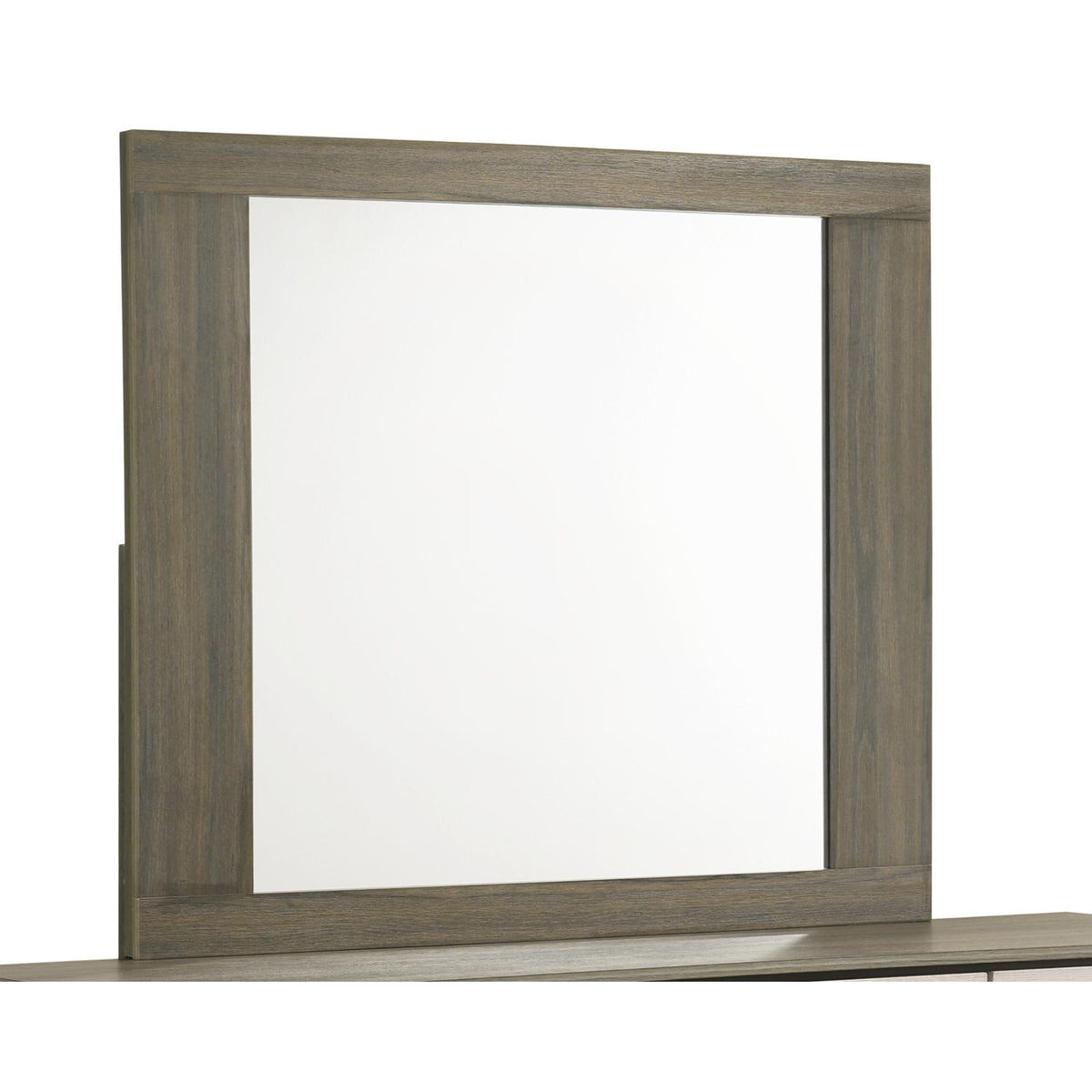 Perseus Modern Style Mirror Made with Wood in Beige & Brown
