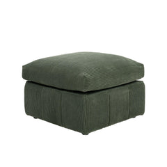 Square Corduroy Ottoman