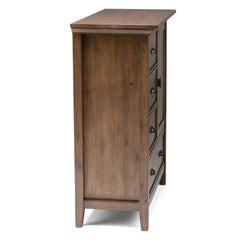 Diary 39 inch Wide Solid Wood Medium Storage Cabinet in Rustic Natural Aged Brown