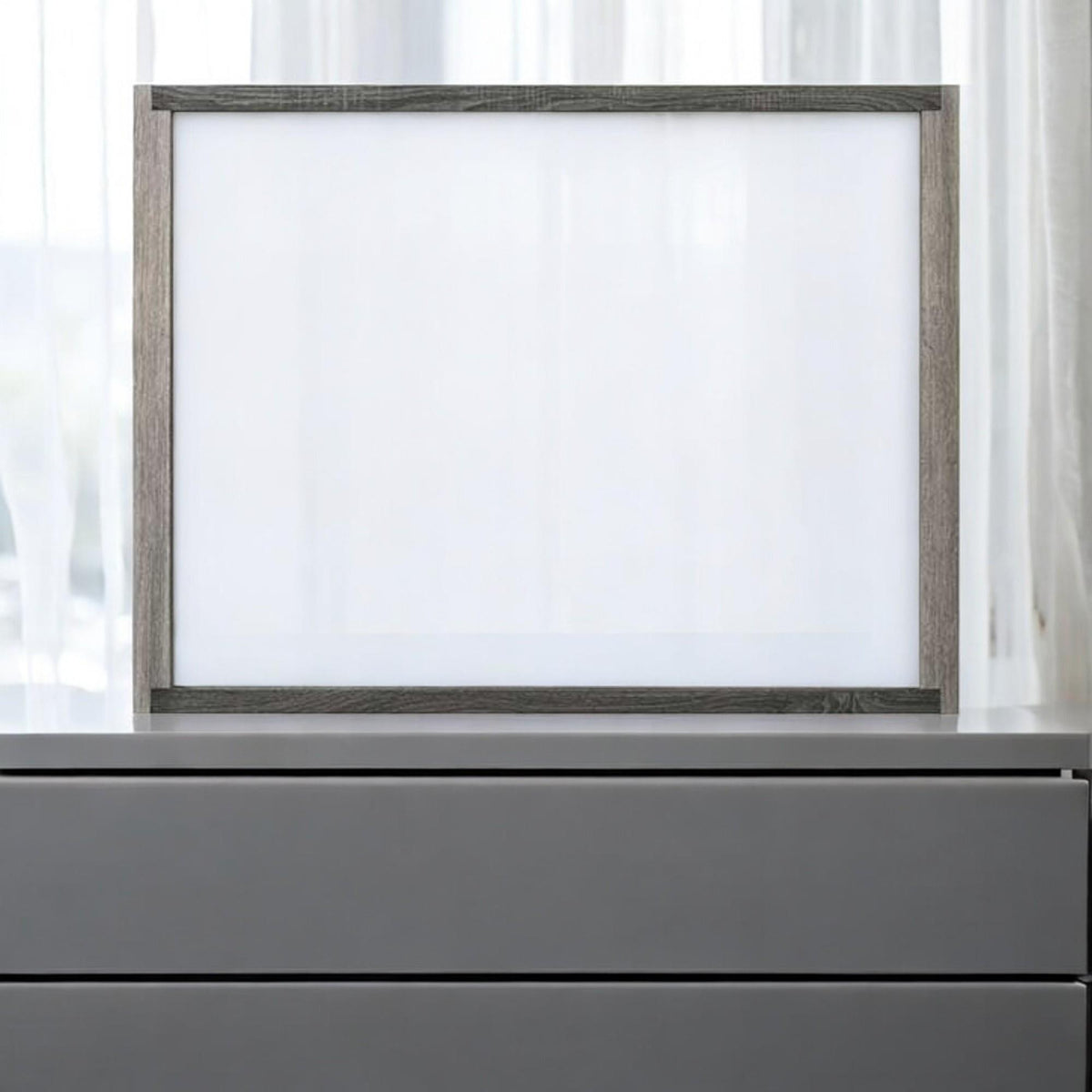 Arcadia Gray Finish Mirror