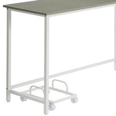 Genesis Gray & White Finish Computer Desk