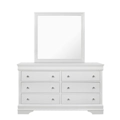 CHRONICLE METALLIC WHITE MIRROR