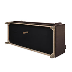 Revelation 84" Modern Farmhouse Sofa, Deep Brown Performance Velvet