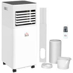10000 BTU Mobile Air Conditioner for Cooling and Dehumidifying, Remote Control, 24H Timer, LED Display, Black