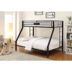 Camelot Sandy Black Finish Twin XL/Queen Bunk Bed