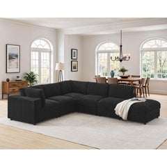 Corduroy Reversible Modular Sectional