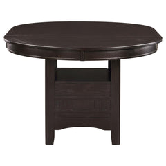 Aeneas Espresso Oval Extension Leaf Dining Table