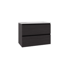 Paradise Cabinet Opalo, with Two Shelves and Open Storage, Black