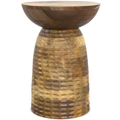 Comet 13 inch Solid Mango Accent Table in Natural