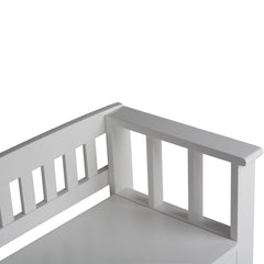 Eternity 48 inch Wide Solid Wood Entryway Storage Bench in White