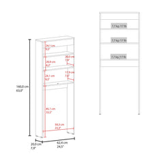 Orestes Over The Toilet Cabinet, Double Door, Two Shelves White